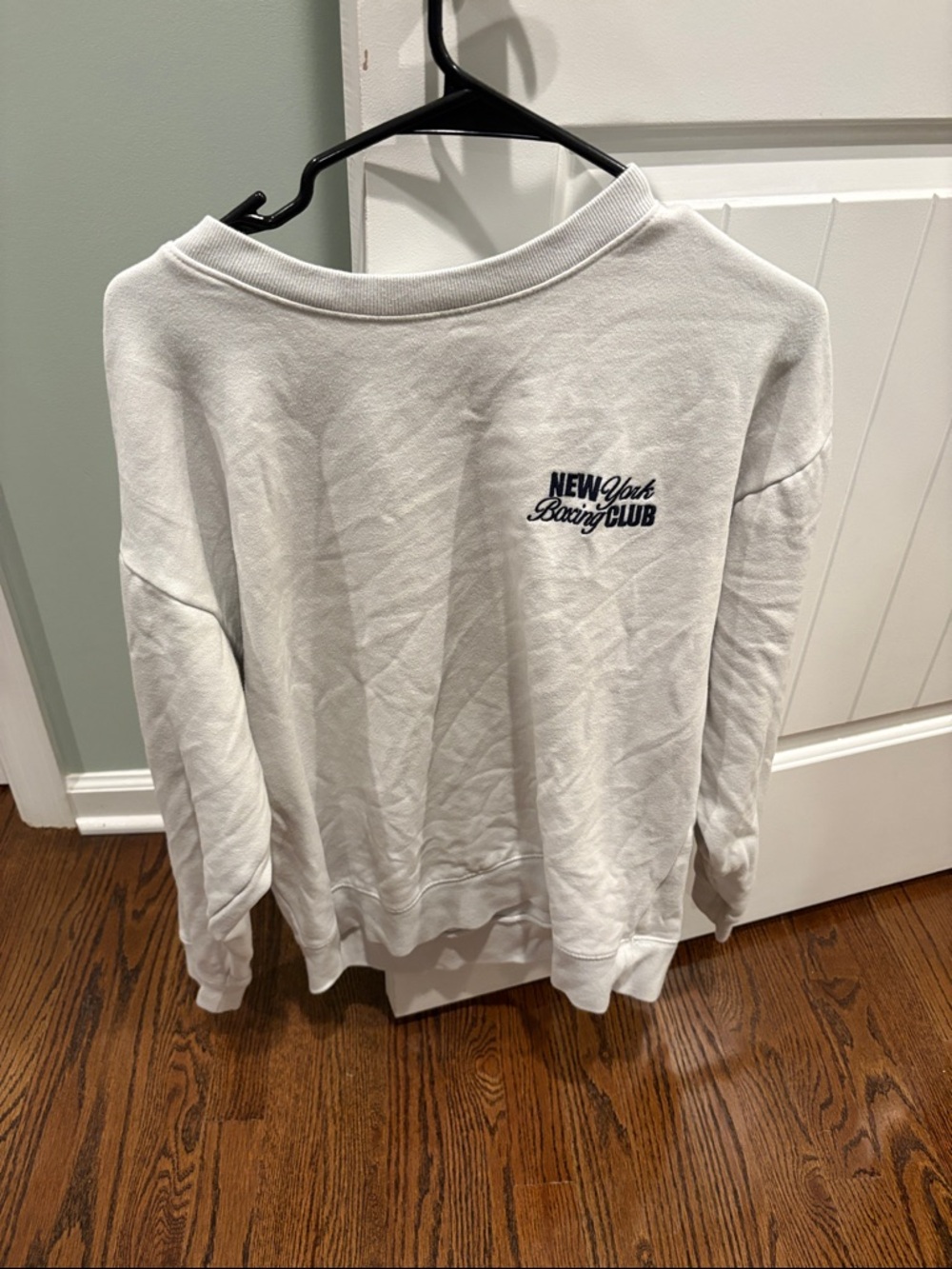 White crewneck boxing